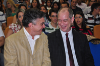 O Prefeito Veveu participou do evento ao lado do ex-ministro Ciro Gomes