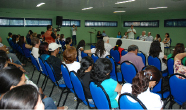 Prefeito Leônidas durante lançamento do Projeto no Centro de Convenções