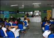 Primeira-dama Lily Cristino durante abertura da Conferência