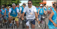 Prefeito Leônidas fez todo o percurso até a Praça do São João