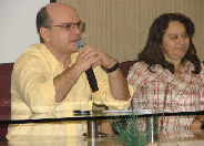 O Secretário da Saúde, Carlos Hilton, durante Seminário dos Nasf