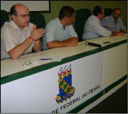 Secretário da Saúde, Carlos Hilton, e os professores da Faculdade de Medicina recepcionaram a quinta turma do internato