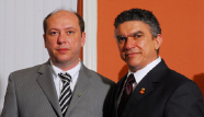 Clodoveu Arruda durante reunião com o Chefe de Gabinete Ivo Gomes 