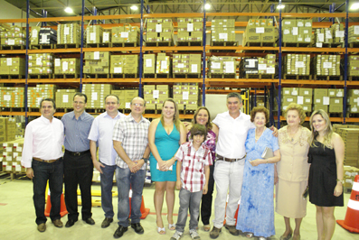 Marco Schramm, Régis Gomes, Gerado Cristino, Carlos Hilton, Prefeito Veveu e familiares do Dr. Olavo Rangel.