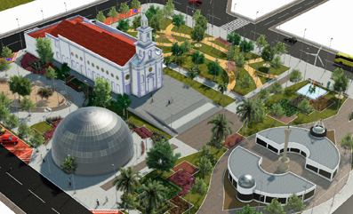 Maquete do Planetario de Sobral