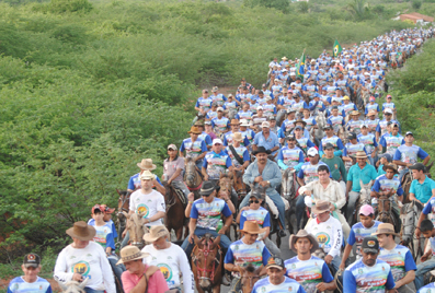 Cavalgada reuniu perto de 1500 cavaleiros de vários municípios da região Norte