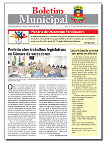 capa do boletim municipal de sobral
