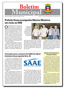 capa do boletim municipal de sobral