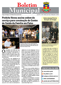 capa do boletim municipal de sobral