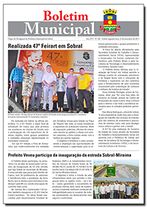 capa do boletim municipal de sobral