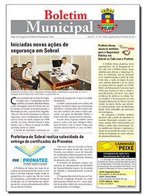 capa do boletim municipal de sobral