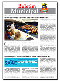 capa do boletim municipal de sobral