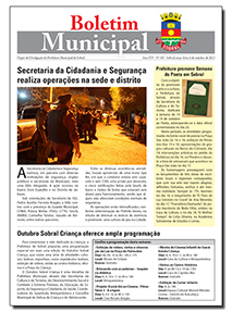 capa do boletim municipal de sobral