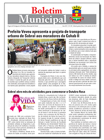 capa do boletim municipal de sobral
