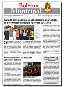 capa do boletim municipal de sobral