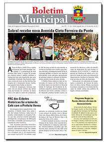 capa do boletim municipal de sobral