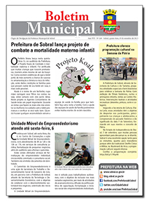 capa do boletim municipal de sobral