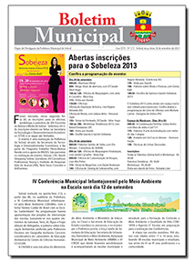 capa do boletim municipal de sobral