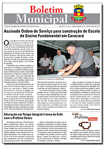 capa do boletim municipal de sobral