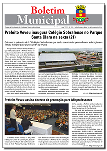 capa do boletim municipal de sobral