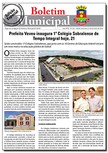 capa do boletim municipal de sobral