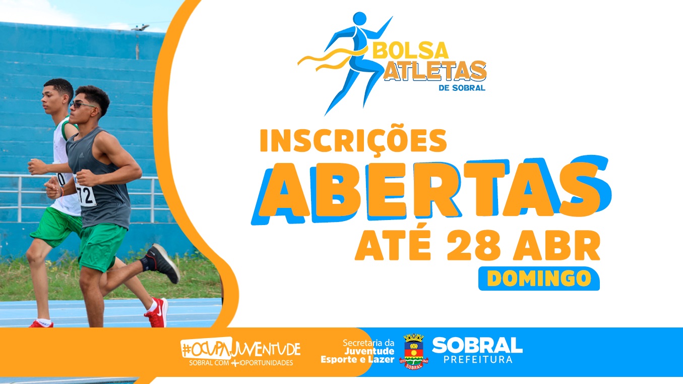 Prefeitura de Sobral abre inscrições para o projeto Bolsa Atletas nesta segun...